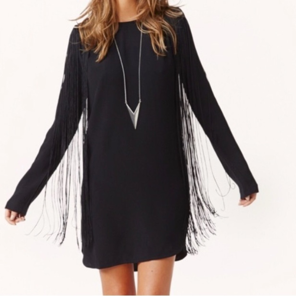 Twelfth Street by Cynthia Vincent Fringe dress Size small